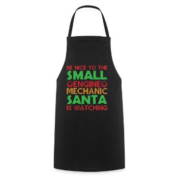Sei Nett Zum Mechaniker Santa Schaut Zu Mechaniker - Kochschürze - Schwarz - Vorne - AI Model Male 185 dark (185cm)