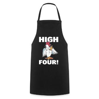Éleveur de perroquets perroquets - Tablier de cuisine - noir - Devant - AI Model Male 185 dark (185cm)