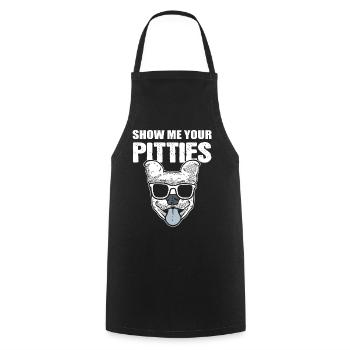 Show Me Your Pitties Dog Walker - Cooking Apron - black - Front - AI Model Male 185 dark (185cm)