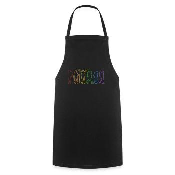 Randonnée LGBT Rainbow Randonnée Trekking Randonnée en montagne - Tablier de cuisine - noir - Devant - AI Model Male 185 dark (185cm)