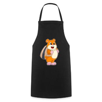 Hamster Student Backpack School - Cooking Apron - black - Front - AI Model Male 185 dark (185cm)