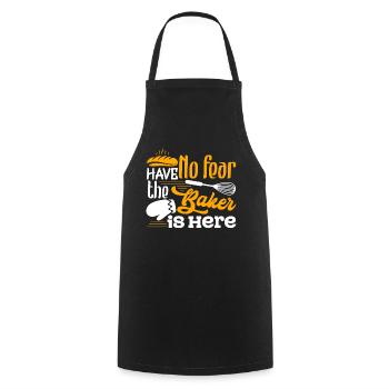 Baker Have No Fear The Baker Is Here - Cooking Apron - black - Front - AI Model Male 185 dark (185cm)