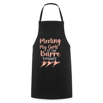 Ballet Danseuse Danse Ballerine - Tablier de cuisine - noir - Devant - AI Model Male 185 dark (185cm)
