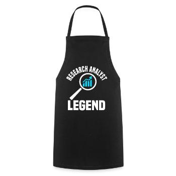 Grande tenue de légende pour - Tablier de cuisine - noir - Devant - AI Model Male 185 dark (185cm)