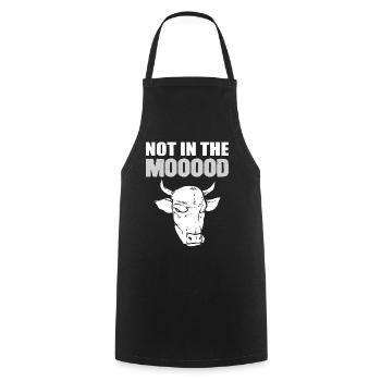 Pas dans le Mooooood Bauer - Tablier de cuisine - noir - Devant - AI Model Male 185 dark (185cm)
