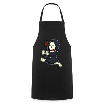 Skeleton Jogger Jogging Sport - Cooking Apron - black - Front - AI Model Male 185 dark (185cm)