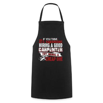 Carpenter I Am A Good Carpenter - Cooking Apron - black - Front - AI Model Male 185 dark (185cm)