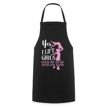 Ballet Danseuse Danse Ballerine - Tablier de cuisine - noir - Devant - AI Model Male 185 dark (185cm)