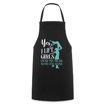 Ballet Danseuse Danse Ballerine - Tablier de cuisine - noir - Devant - AI Model Male 185 dark (185cm)