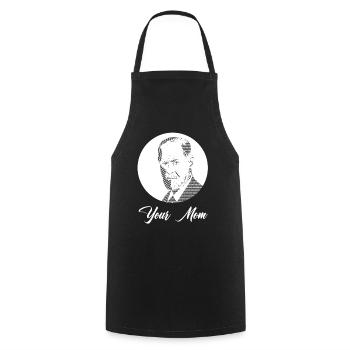 Your Mom - Cooking Apron - black - Front - AI Model Male 185 dark (185cm)