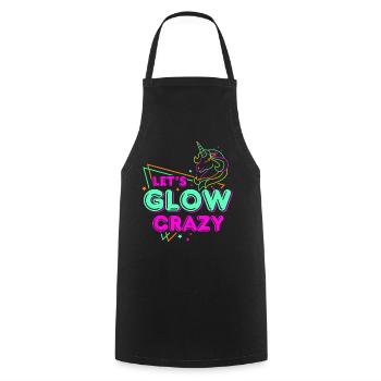 80s Retro CostumeTheme Party Costume 90s Party - Cooking Apron - black - Front - AI Model Male 185 dark (185cm)