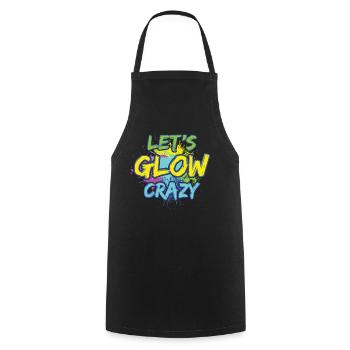 80s Retro CostumeTheme Party Costume 90s Party - Cooking Apron - black - Front - AI Model Male 185 dark (185cm)