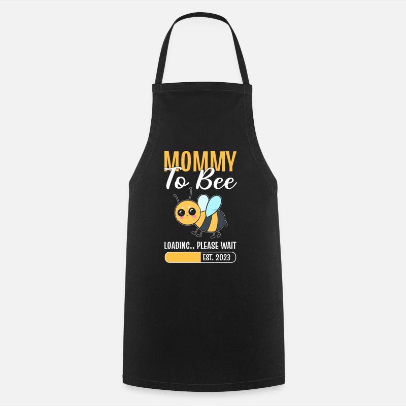 Mommy To Bee Loading Please Wait Imker - Kochschürze - Schwarz