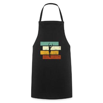 Dancing Retro - Cooking Apron - black - Front - AI Model Male 185 dark (185cm)