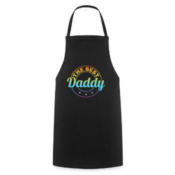 Father's Day Ideas Daddy - The Best Daddy - Cooking Apron - black - Front - AI Model Male 185 dark (185cm)