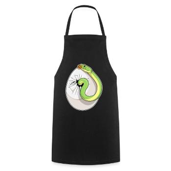 Tétine Serpent Bébé - Tablier de cuisine - noir - Devant - AI Model Male 185 dark (185cm)