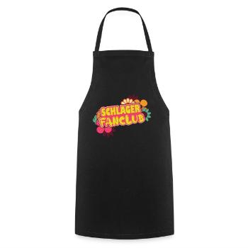 Schlager Fanclub Schlagermusik Schlagerparty - Kochschürze - Schwarz - Vorne - AI Model Male 185 dark (185cm)