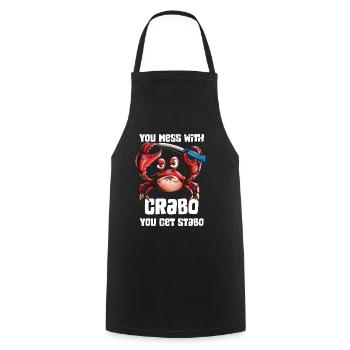 Crabs Crabs Crustaceans Zodiac sign Crab - Cooking Apron - black - Front - AI Model Male 185 dark (185cm)