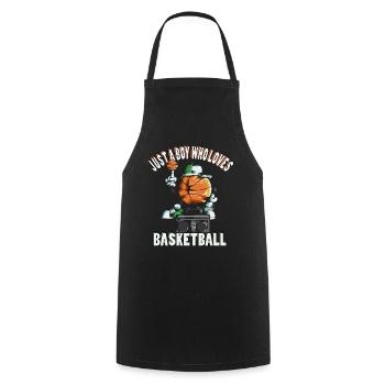Joueur de basket-ball Basketball Trik Cap Basketball Game - Tablier de cuisine - noir - Devant - AI Model Male 185 dark (185cm)