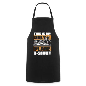 This Is My Only Plane Apparel Tischler Carpenter - Cooking Apron - black - Front - AI Model Male 185 dark (185cm)