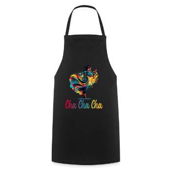 Cha Cha Cha Tanz Kubanischer Tanz Kuba Urlaub - Kochschürze - Schwarz - Vorne - AI Model Male 185 dark (185cm)