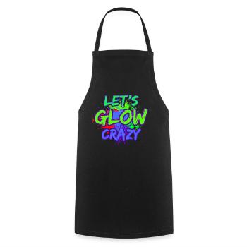 80s Retro CostumeTheme Party Costume 90s Party - Cooking Apron - black - Front - AI Model Male 185 dark (185cm)