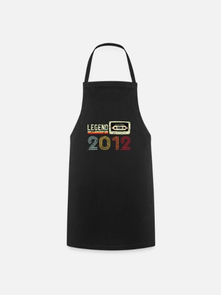 2012 Birthday Vintage Cassette - Cooking Apron - black