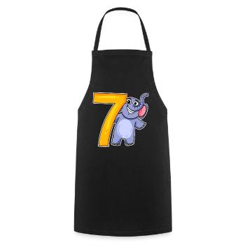 sept - 7 - Tablier de cuisine - noir - Devant - AI Model Male 185 dark (185cm)
