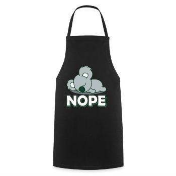 Koala Koala Nope - Cooking Apron - black - Front - AI Model Male 185 dark (185cm)
