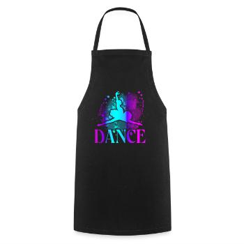 Ballet Dancer Dance Girl Ballerina - Cooking Apron - black - Front - AI Model Male 185 dark (185cm)