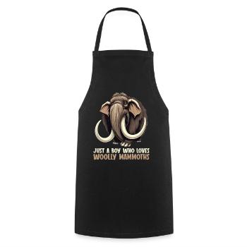 Ich mag halt einfach Mammuts Mammut - Kochschürze - Schwarz - Vorne - AI Model Male 185 dark (185cm)