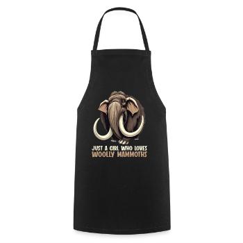 Ich mag halt einfach Mammuts Mammut - Kochschürze - Schwarz - Vorne - AI Model Male 185 dark (185cm)