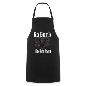Satan Beelzebub Teufel Gothic Pentagram Mystisch - Kochschürze - Schwarz - Vorne - AI Model Male 185 dark (185cm)