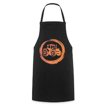 Agricultural Machinery Tractor Organic Farmer Vehicle Farm - Cooking Apron - black - Front - AI Model Male 185 dark (185cm)