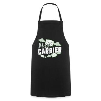 Proud To Be A Mail Carrier - Cooking Apron - black - Front - AI Model Male 185 dark (185cm)