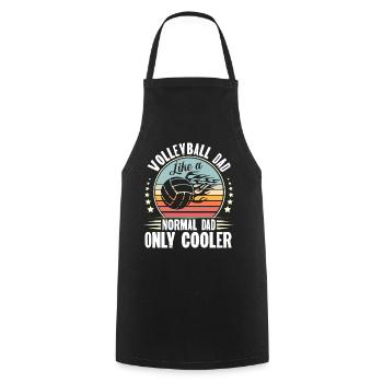 Volleyball Daddy - Cooking Apron - black - Front - AI Model Male 185 dark (185cm)