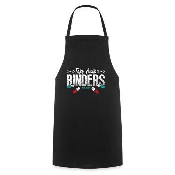 Dietitian Take Your Binders Nutrition Dietitians - Cooking Apron - black - Front - AI Model Male 185 dark (185cm)