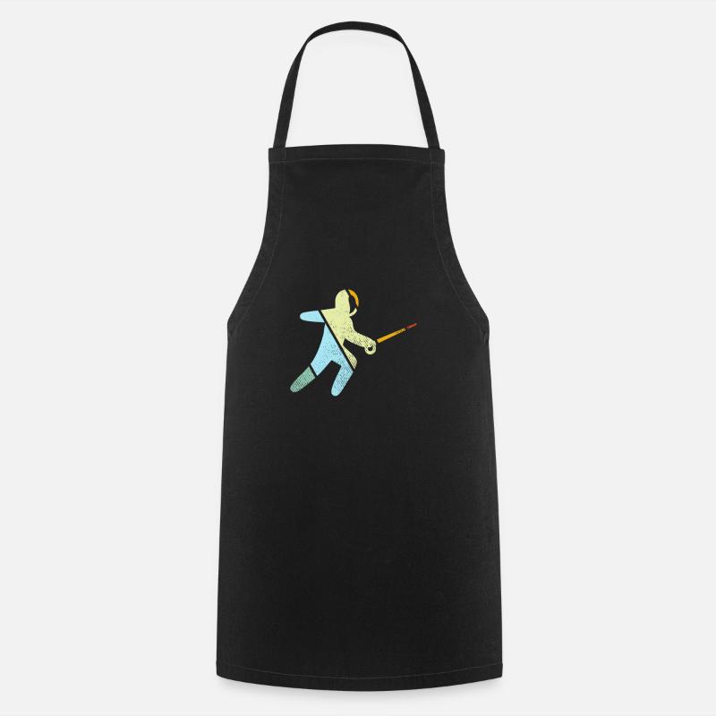 Escrime Rétro - Tablier de cuisine - noir