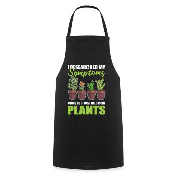 Besoin de plus de jardiniers de plantes - Tablier de cuisine - noir - Devant - AI Model Male 185 dark (185cm)