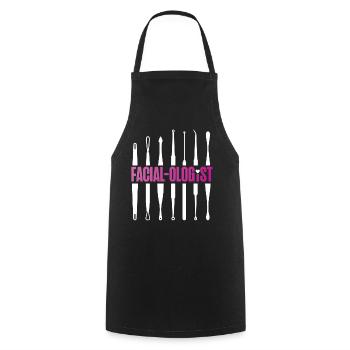 Cute Licensed Esthetician Skincare - Kochschürze - Schwarz - Vorne - AI Model Male 185 dark (185cm)