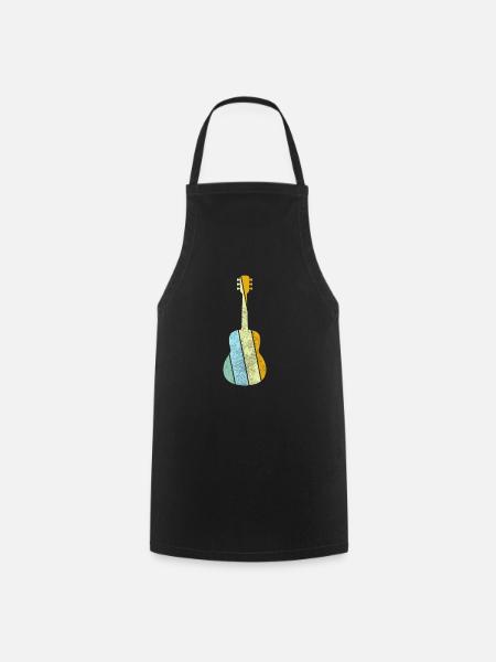 Gitarre Retro - Kochschürze - Schwarz