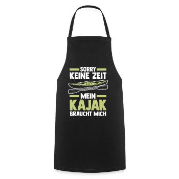 Schullehrerin Lehrerin - Kochschürze - Schwarz - Vorne - AI Model Male 185 dark (185cm)