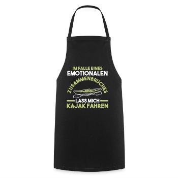 Schullehrerin Lehrerin - Kochschürze - Schwarz - Vorne - AI Model Male 185 dark (185cm)