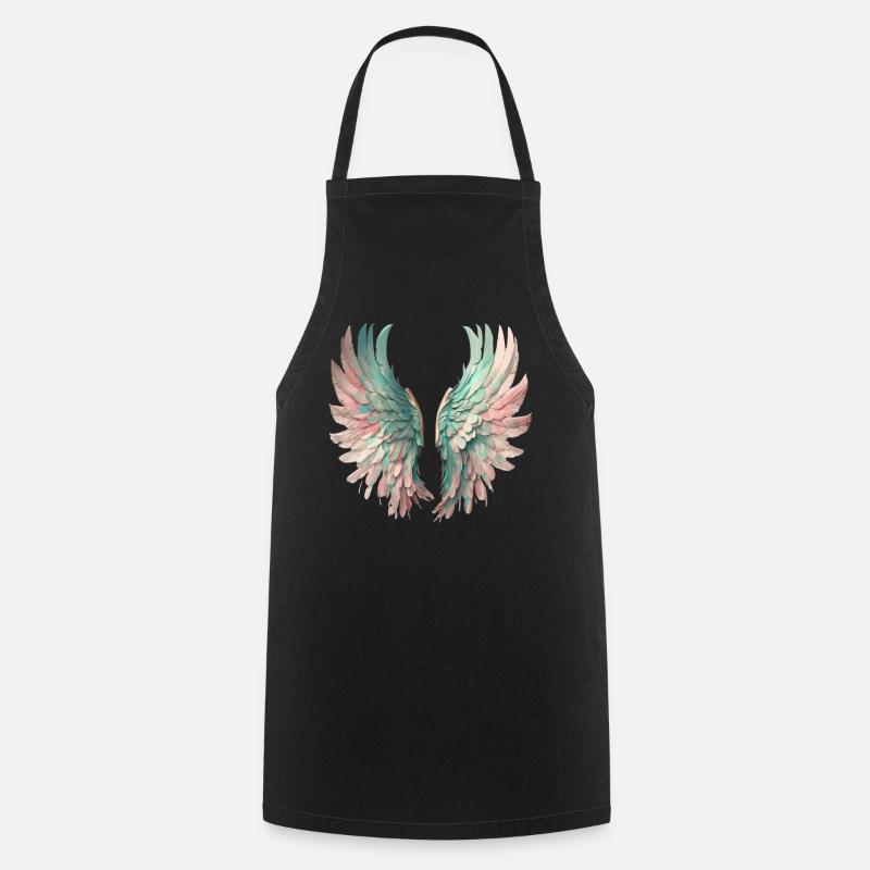 Ailes pastel éthérées - Tablier de cuisine - noir