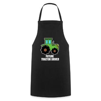 Vehicle Agricultural Machinery Statement Tractor Builder - Cooking Apron - black - Front - AI Model Male 185 dark (185cm)