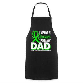 Wear green for Awareness Month for - Cooking Apron - black - Front - AI Model Male 185 dark (185cm)
