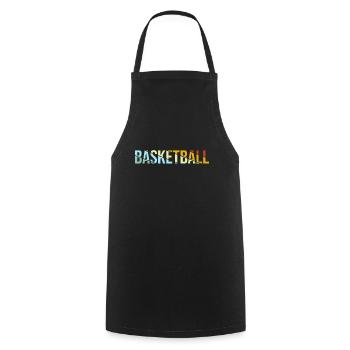 Basketball Retro - Kochschürze - Schwarz - Vorne - AI Model Male 185 dark (185cm)