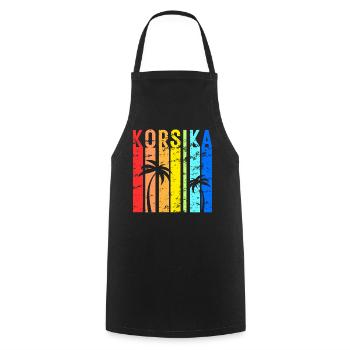 Corsica Holidays Corsica Corse Idea - Cooking Apron - black - Front - AI Model Male 185 dark (185cm)