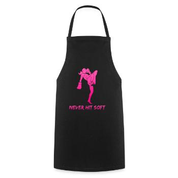 Kickboxing Woman Martial Artist - Cooking Apron - black - Front - AI Model Male 185 dark (185cm)