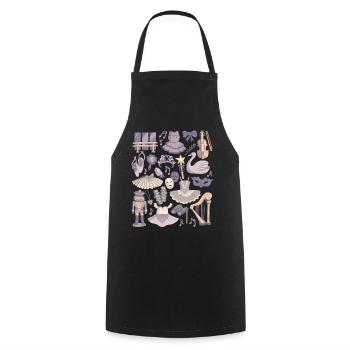 Ballet - Tablier de cuisine - noir - Devant - AI Model Male 185 dark (185cm)